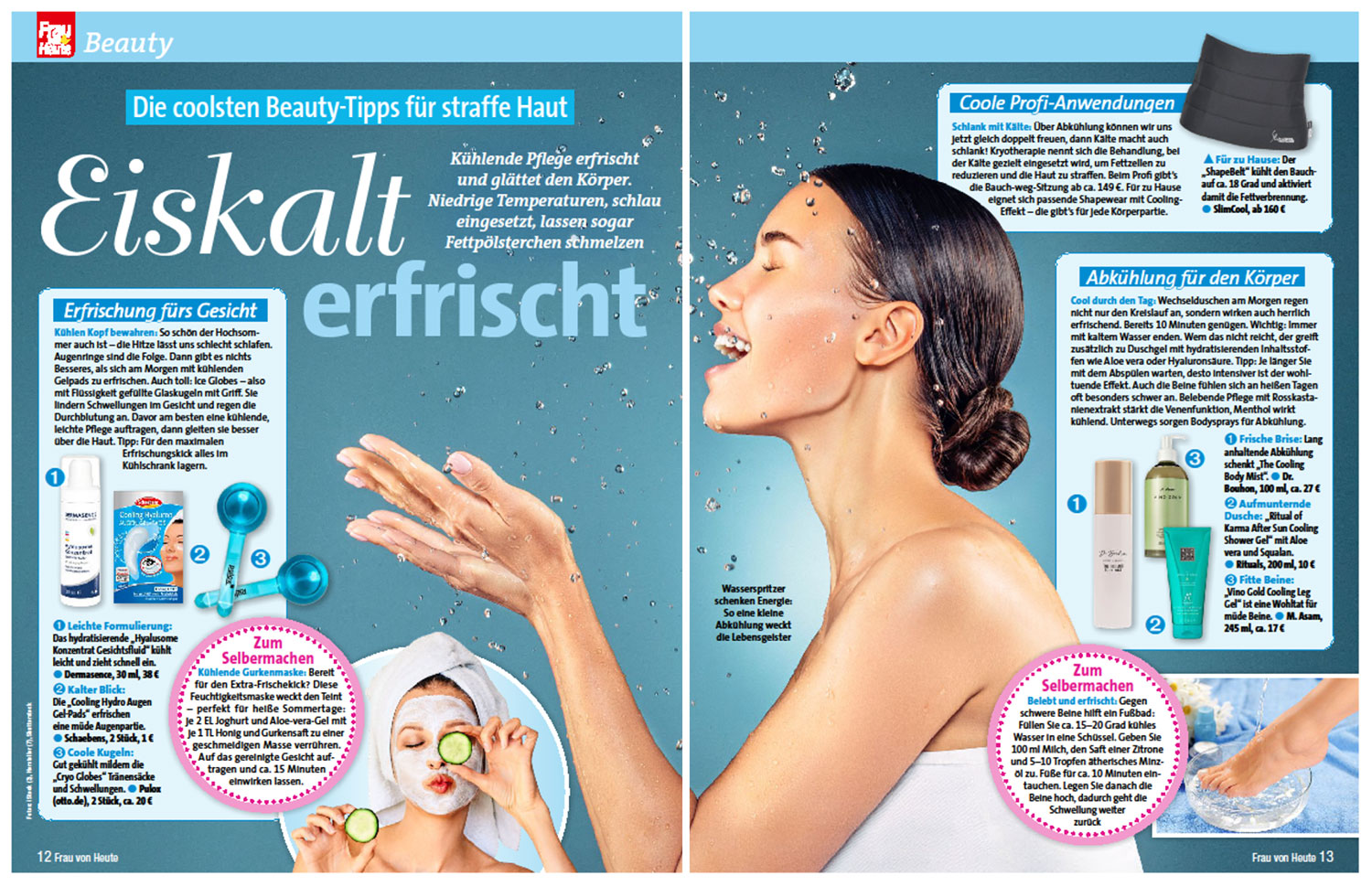 Frau von heute Pressebeitrag zu SlimCOOL