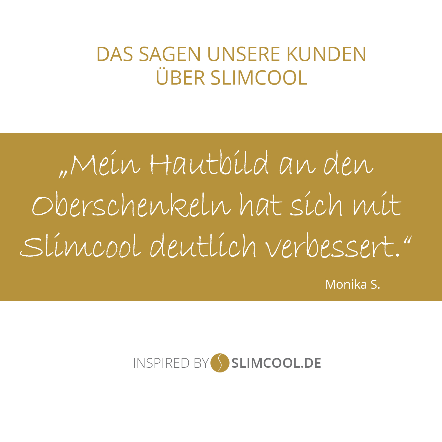 Positive Kundenbewertug über SlimCOOL