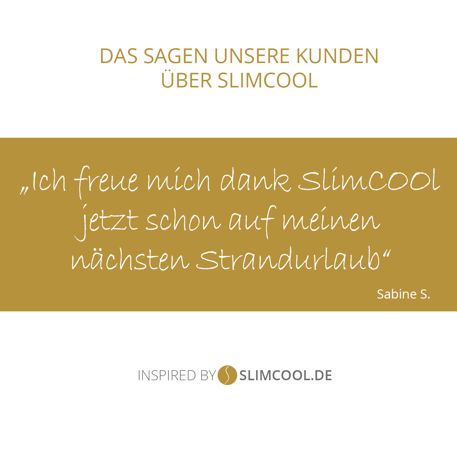 Positive Kundenbewertug über SlimCOOL