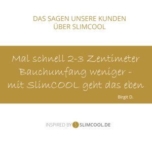 Positive Kundenbewertug über SlimCOOL