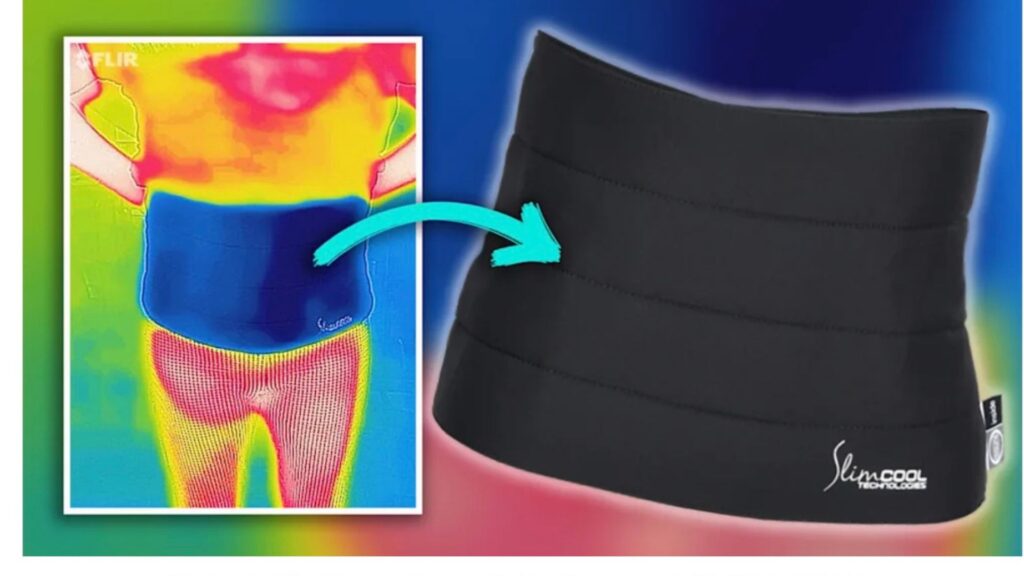 Bild.de testet SlimCOOL: Abbildung des SlimCOOL ShapeBelt mit Wärmebild-Beweis